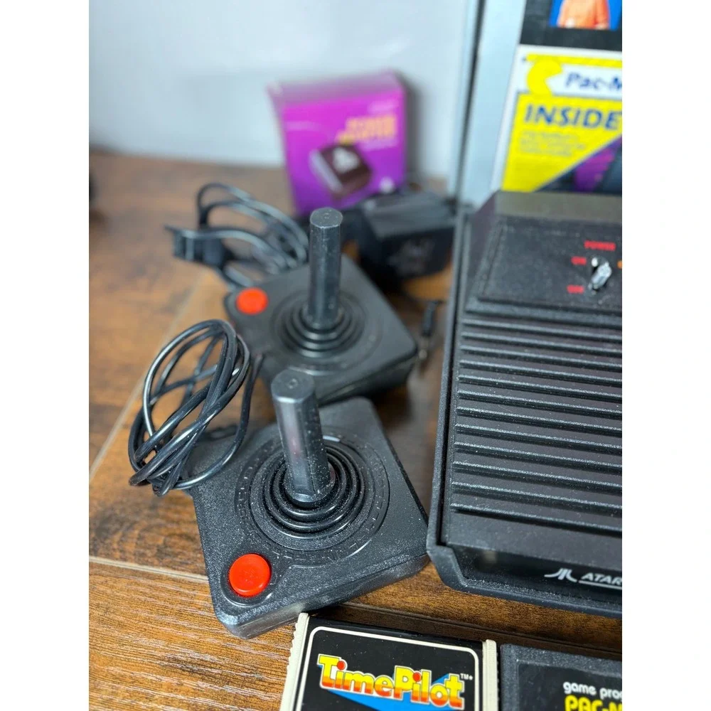 Atari 2600 Darth Vader Console Set- Games- Joysticks-‎ Original Matching Box